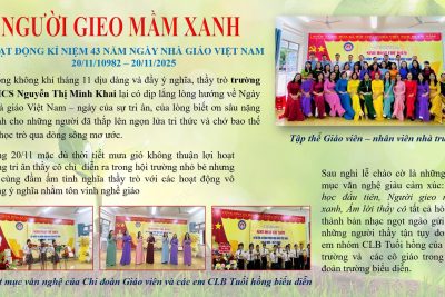 NGƯỜI GIEO MẦM XANH