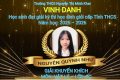 VINH DANH HỌC SINH ĐẠT THÀNH TÍCH CAO TẠI KỲ THI CHỌN HỌC SINH GIỎI THCS CẤP TỈNH NĂM HỌC 2025 – 2026
